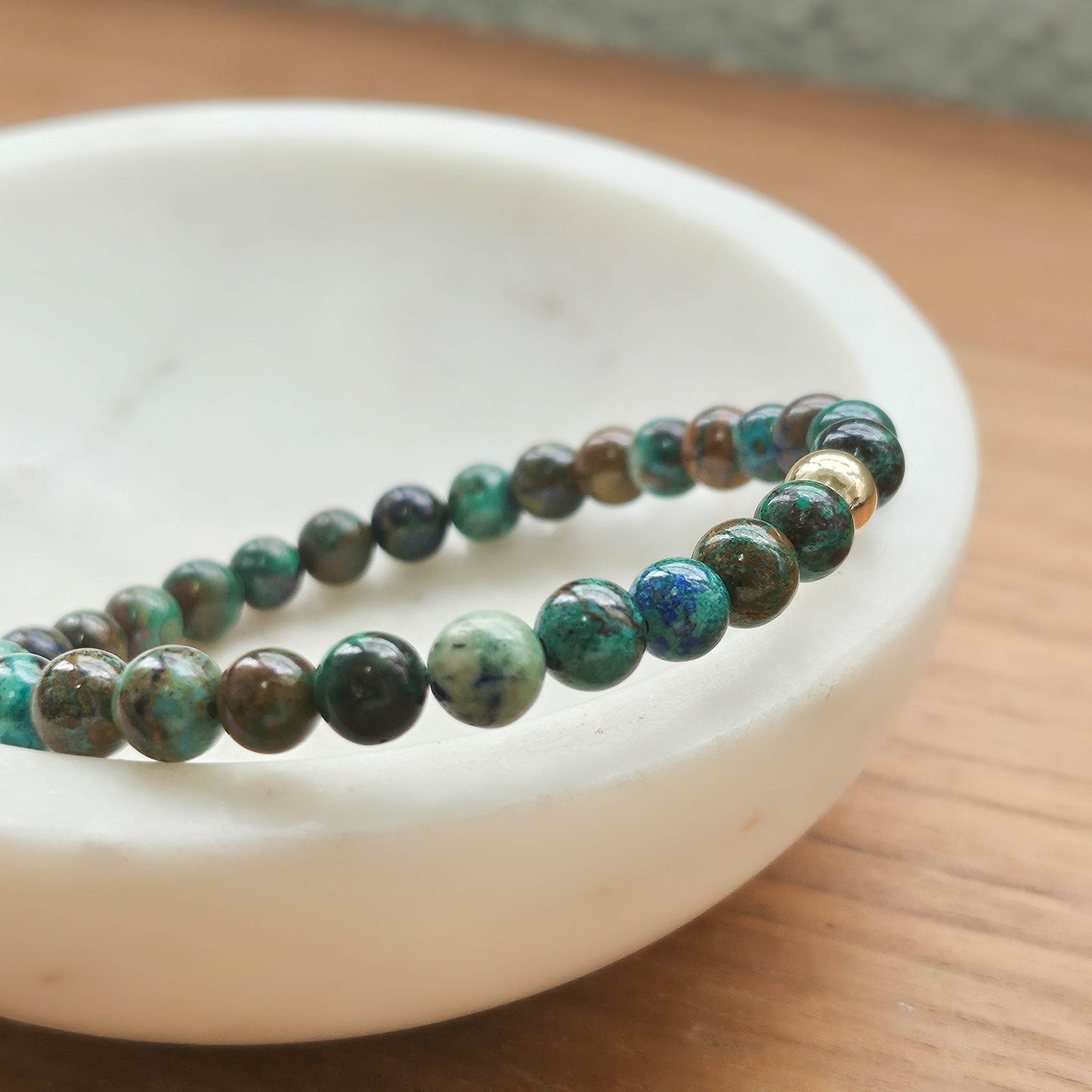 鳳凰石 Chrysocolla(6mm/10mm手鏈)