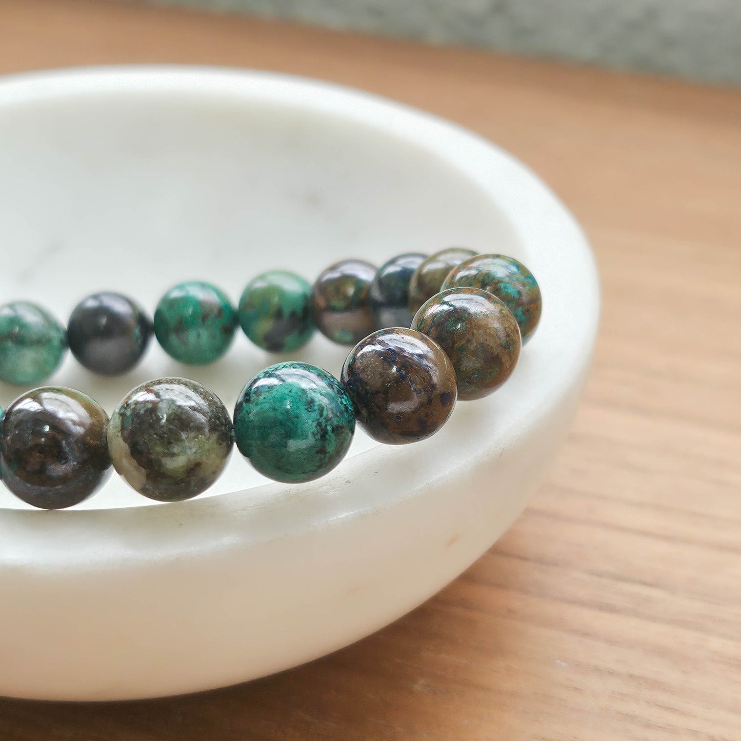 鳳凰石 Chrysocolla(6mm/10mm手鏈)