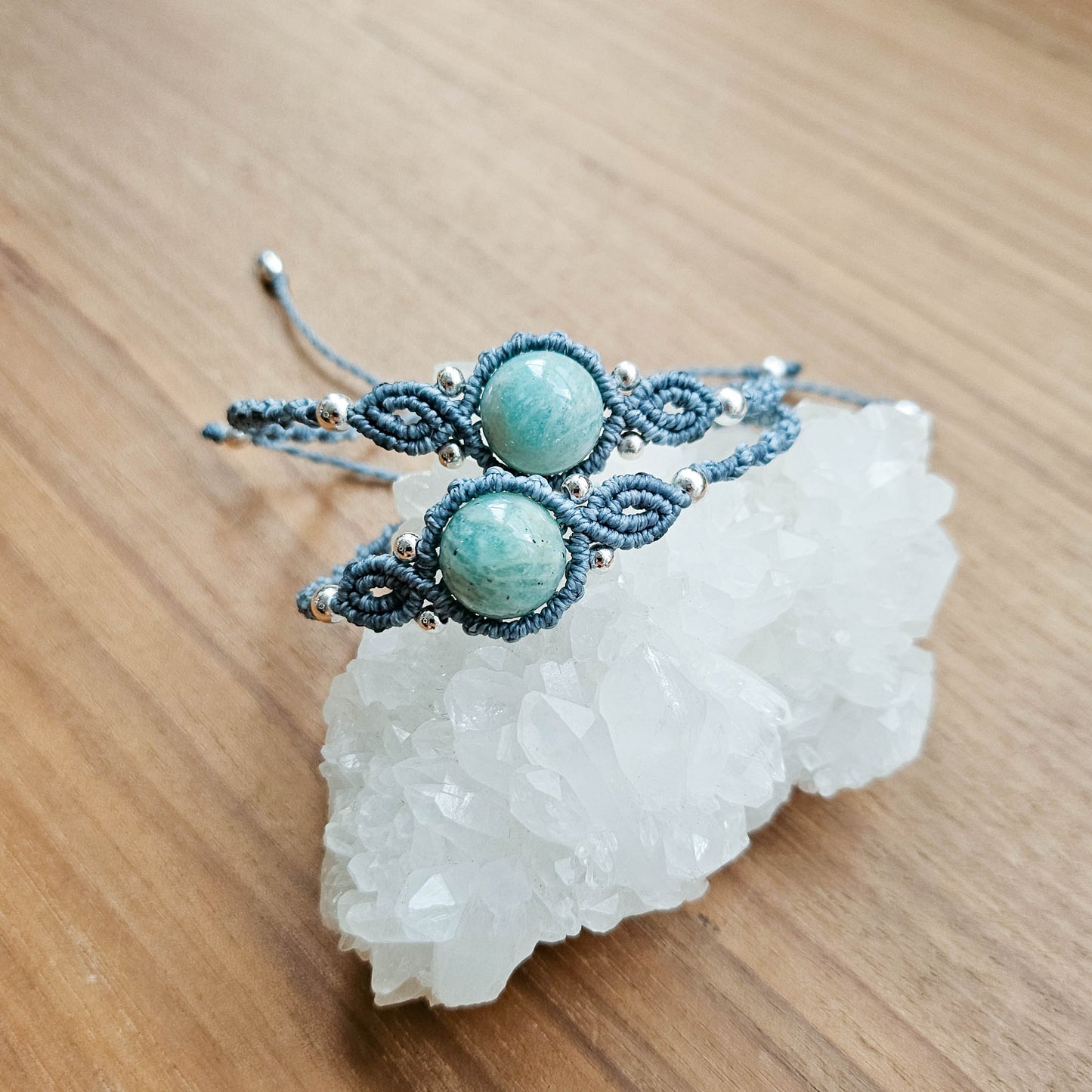 天河石 Amazonite(圓珠/Macrame編織手繩)