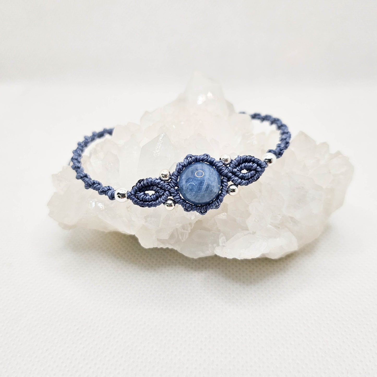 海藍寶 Aquamarine(圓珠/Macrame編織手繩)