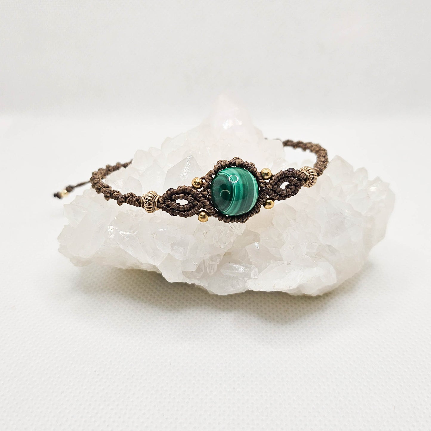 孔雀石 Malachite(圓珠/Macrame編織手繩)