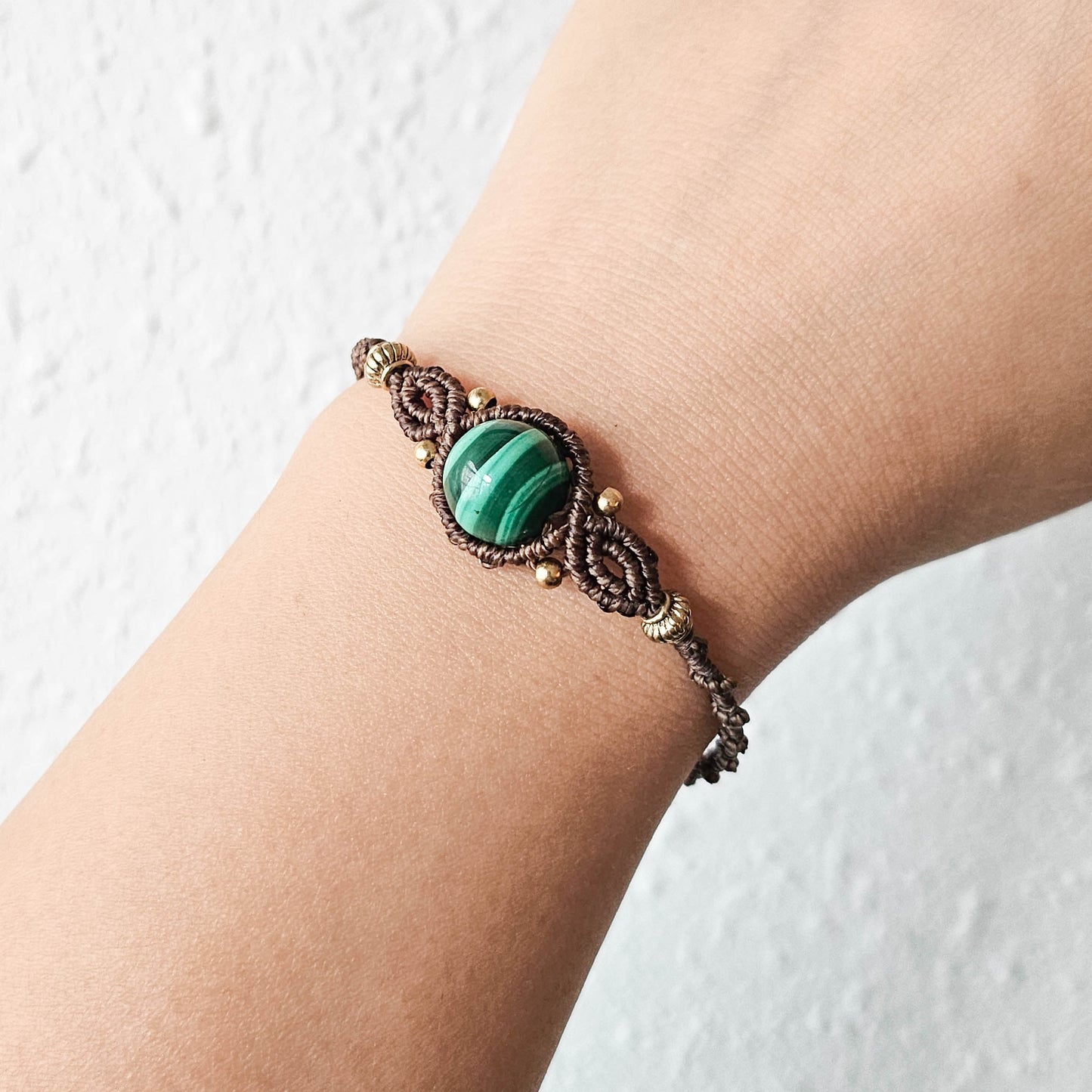 孔雀石 Malachite(圓珠/Macrame編織手繩)