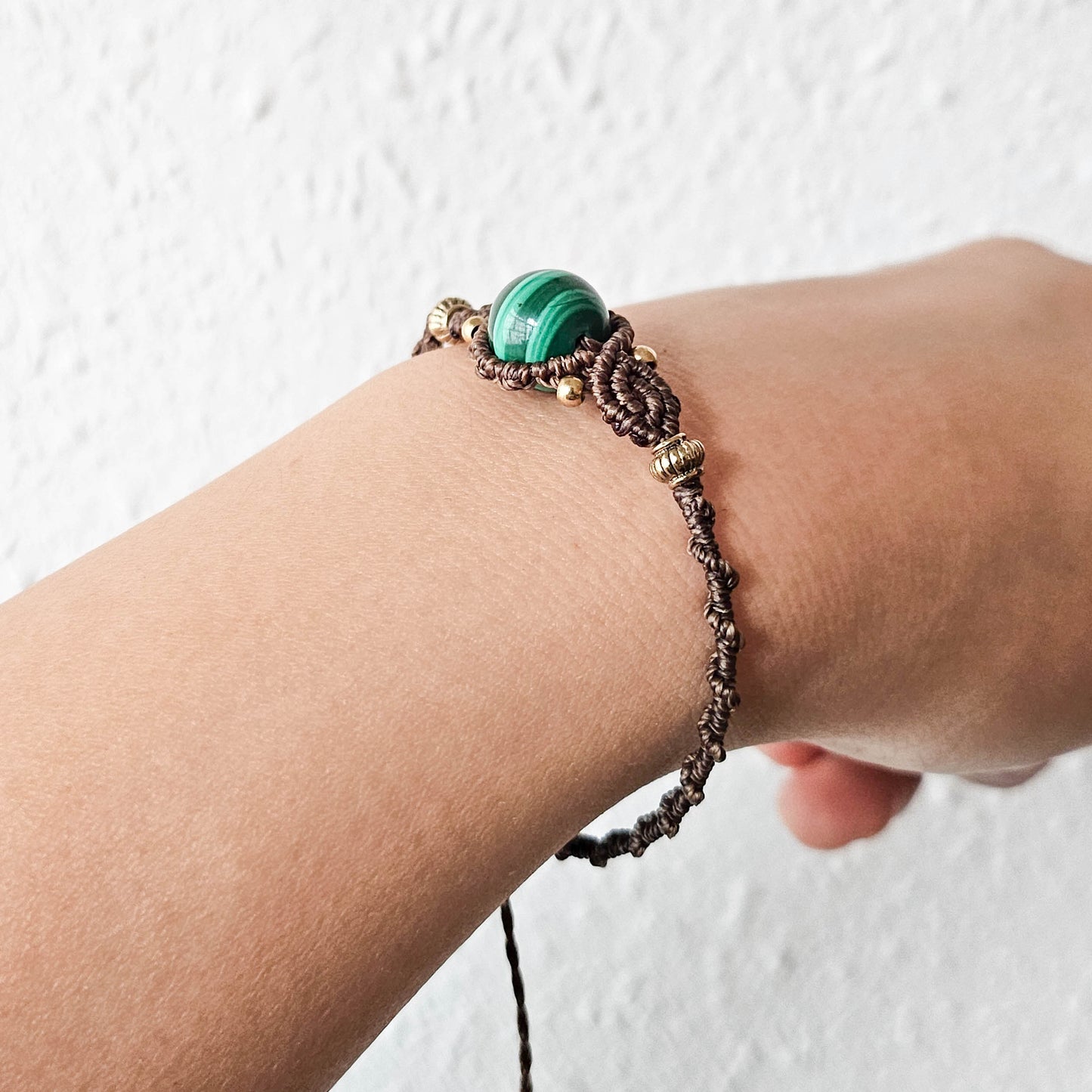 孔雀石 Malachite(圓珠/Macrame編織手繩)