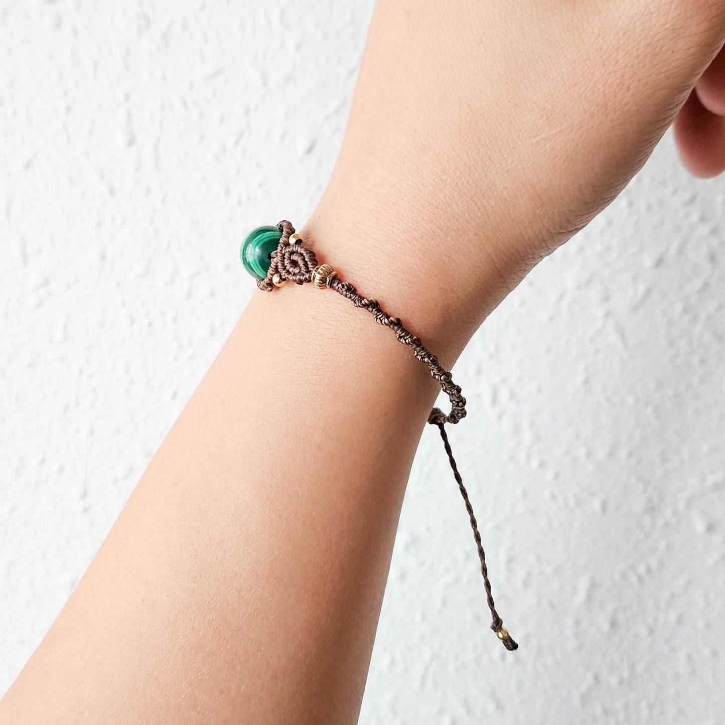 孔雀石 Malachite(圓珠/Macrame編織手繩)