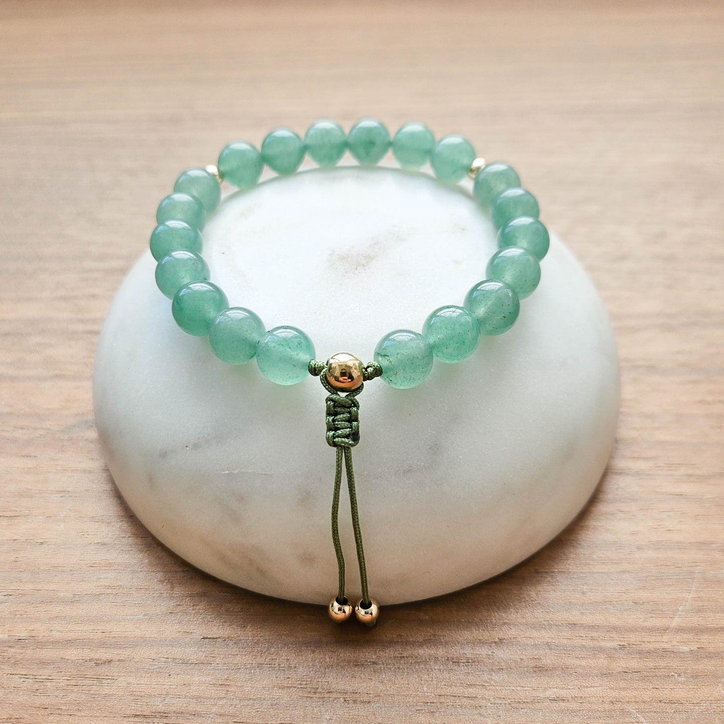 東菱玉 Aventurine（圓珠手繩）