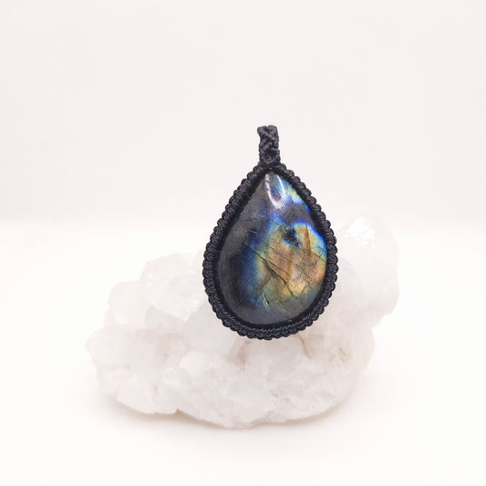 拉長石 Labradorite（頸鏈）[1201-Lb03]