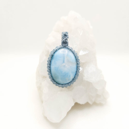 海紋石 Larimar（頸鏈）[1201-Lr05]