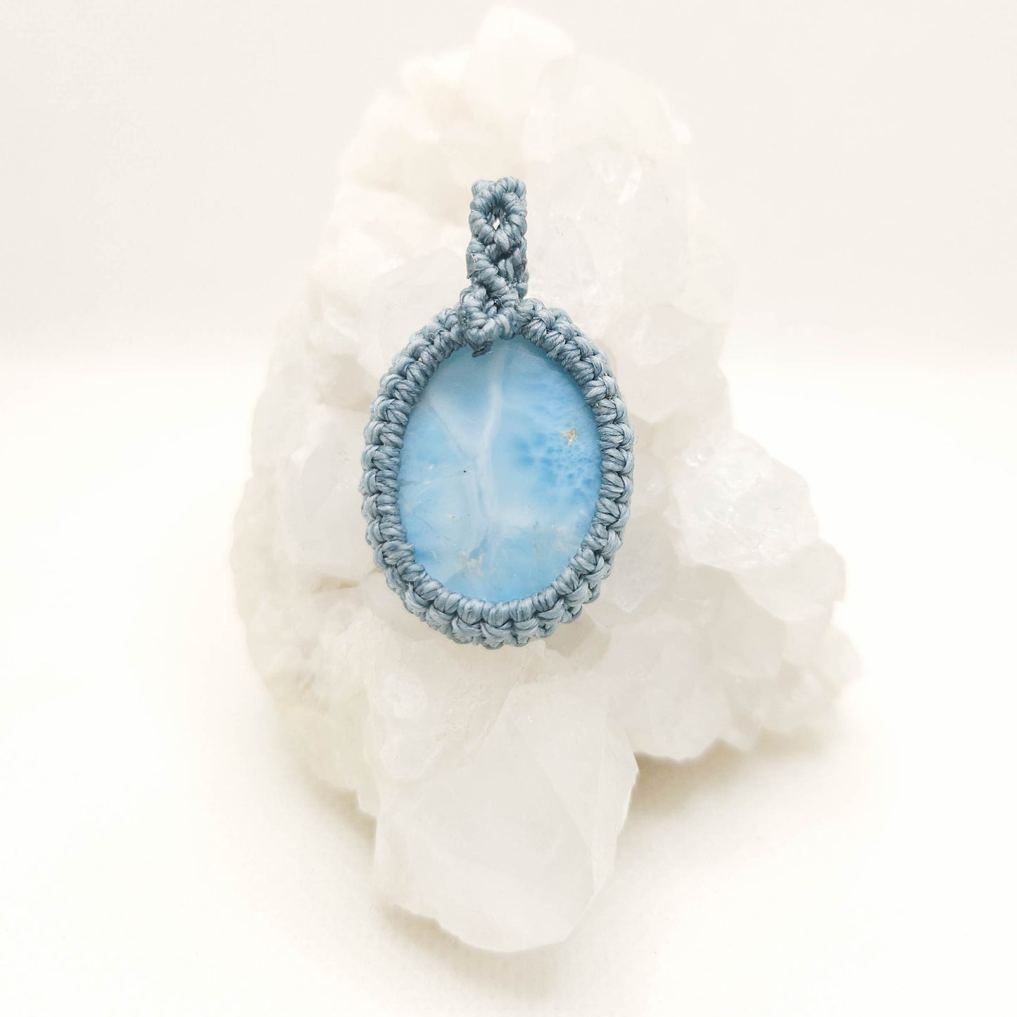 海紋石 Larimar（頸鏈）[1201-Lr05]