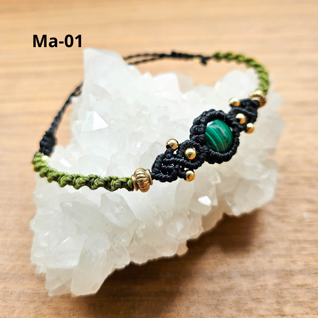 孔雀石 Malachite（手繩）[0504]
