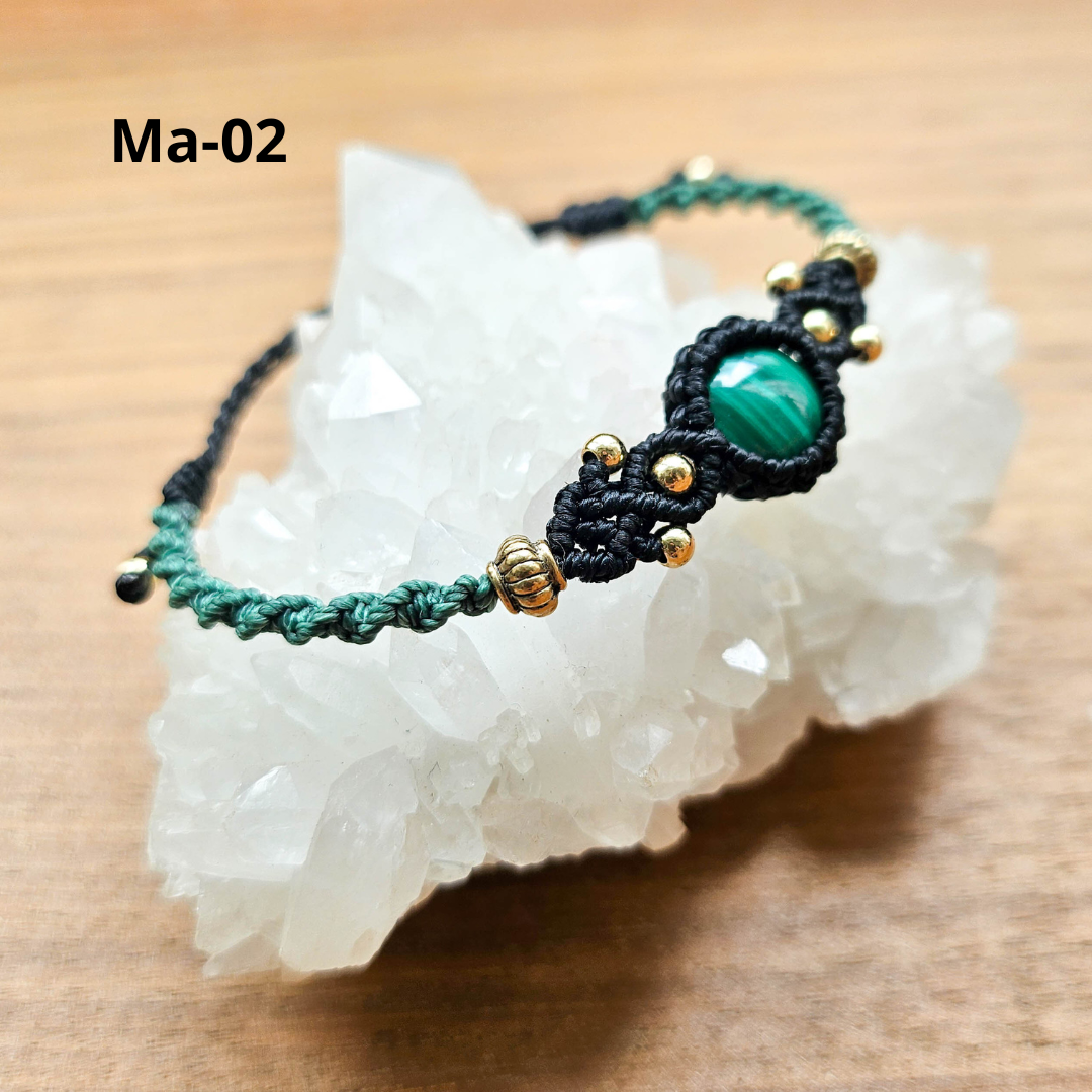 孔雀石 Malachite（手繩）[0504]
