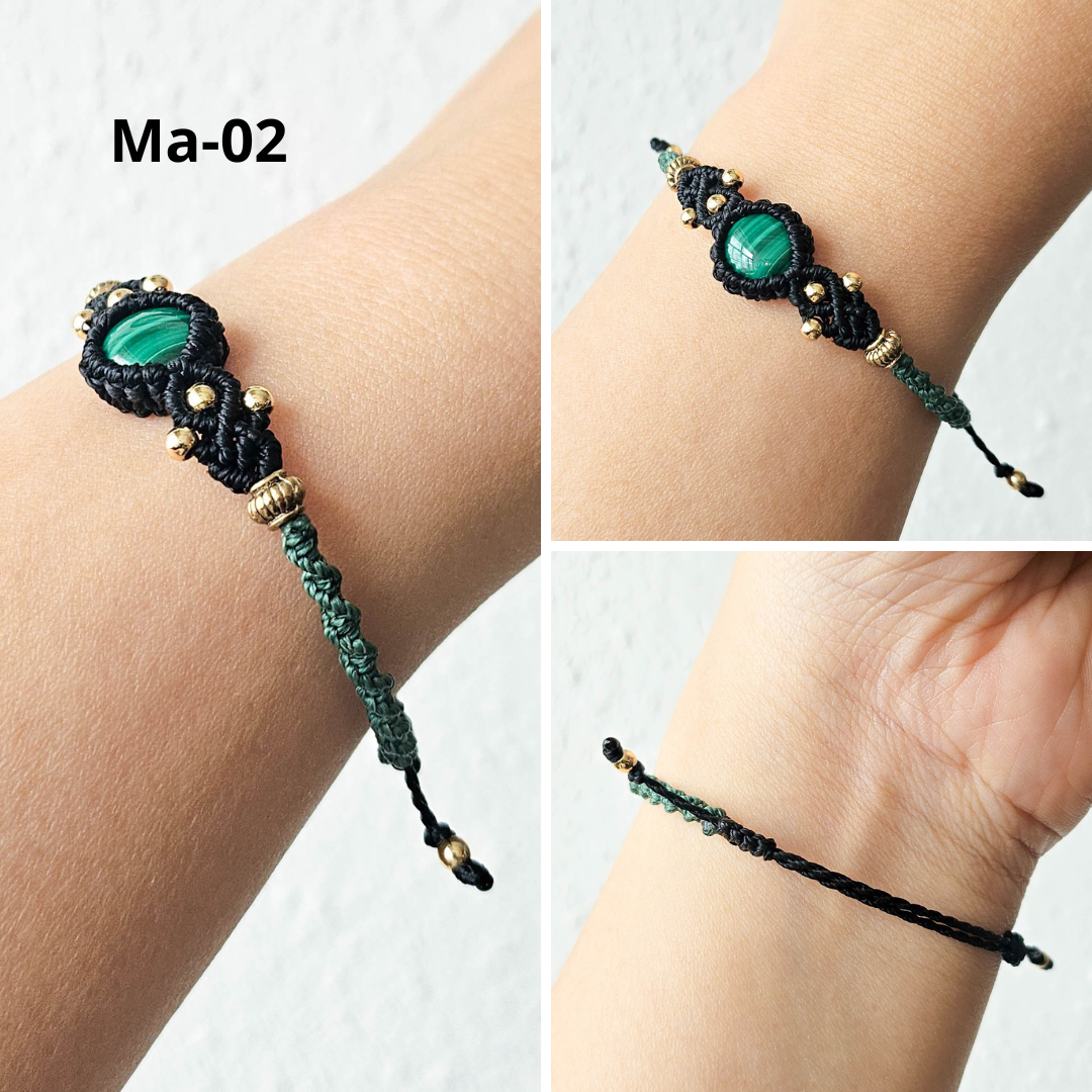 孔雀石 Malachite（手繩）[0504]