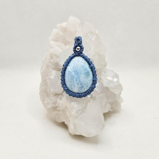 海紋石 Larimar（頸鏈）[0406-Lr03]