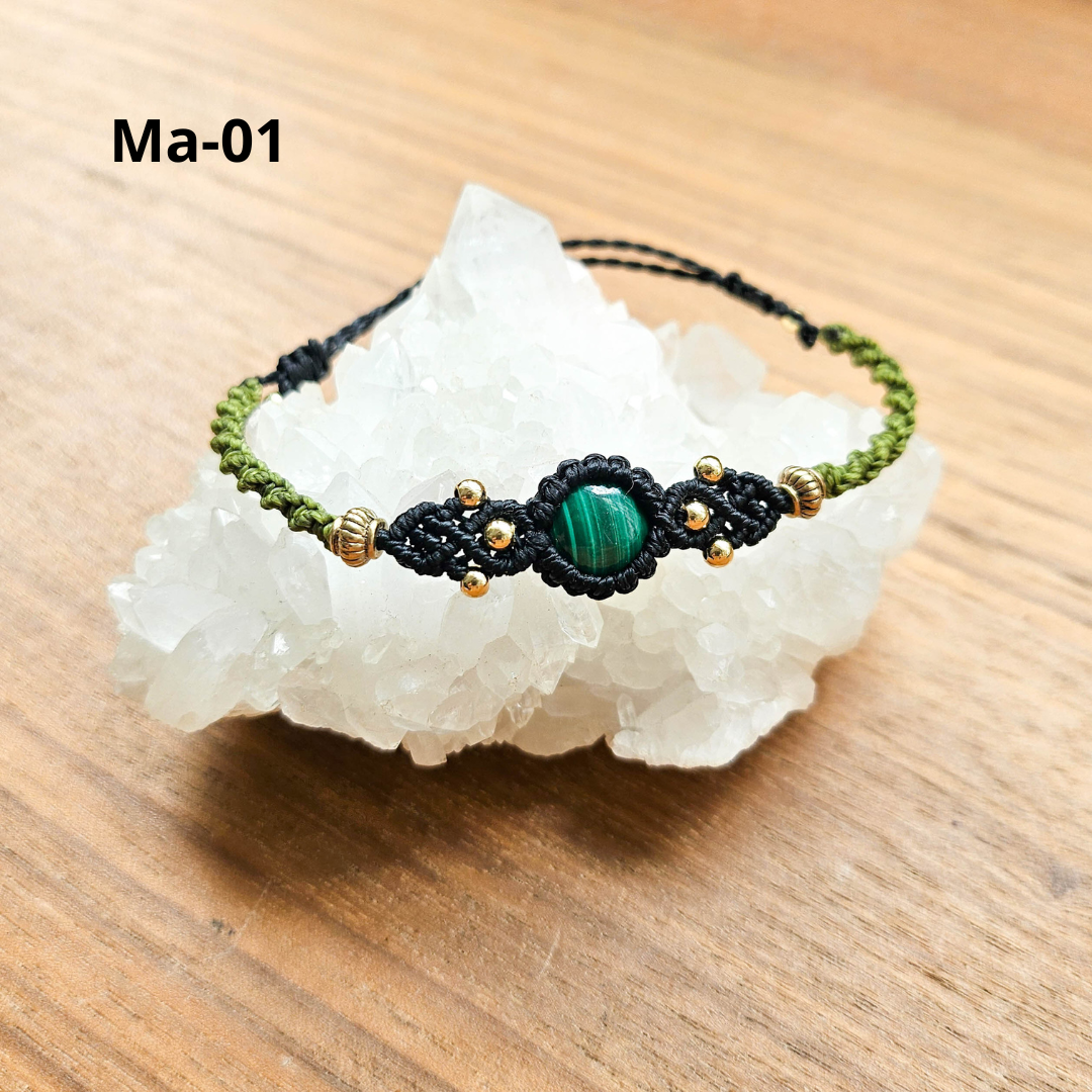 孔雀石 Malachite（手繩）[0504]