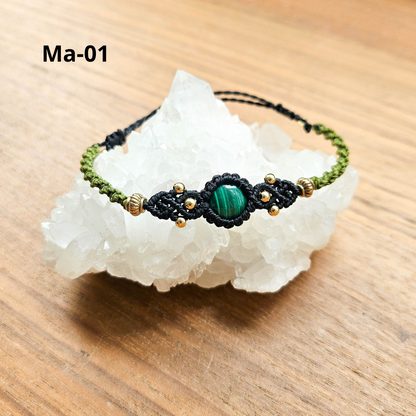 孔雀石 Malachite（手繩）[0504]
