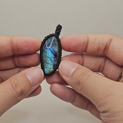 拉長石 Labradorite（頸鏈）[1201-Lb07]