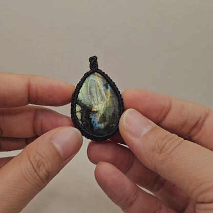 拉長石 Labradorite（頸鏈）[1201-Lb04]