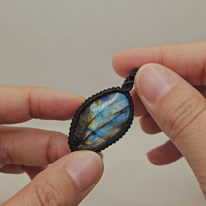 拉長石 Labradorite（頸鏈）[1201-Lb05]