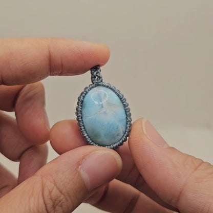 海紋石 Larimar（頸鏈）[1201-Lr05]